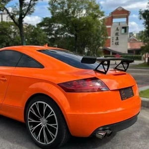 Fit for Audi Mk2 TT 8J TTS 2008-2014 Carbon Fiber Color Rear Trunk Spoiler Wing - Foto 1 di 1