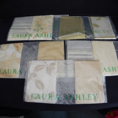 Laura Ashley Fabric Samples Swatches Yellow Green x70 Crafts Patchwork Quilting - Image 1 of 4
