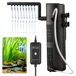 Filtro interno per acquario filtro con 6-10W UV cura dell'acqua ossigeno filtro per acquario - Foto 1 di 26