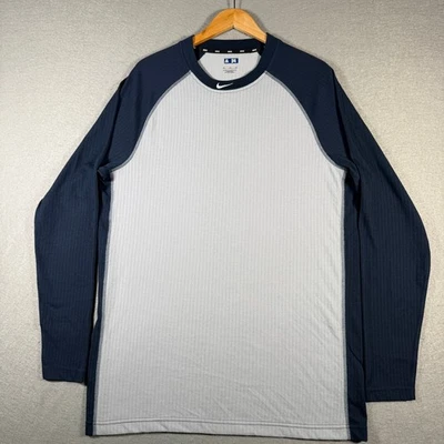 Camisa de béisbol raglán de manga larga emitida por jugadores de Arizona para hombre XL gris azul marino Foto 1 de 4