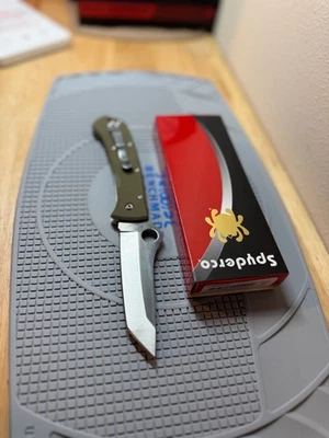 Spyderco Lum Tanto BHQ Edición Limitada, M390, OD Verde (NUEVO)  Foto 1 de 4