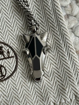 Auténtico Collar Hermes Destrier Equestre Cuerno de Búfalo París Francia Caballo H Foto 1 de 4