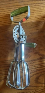 Vintage Wender & Seymour Handmixer Eierrührer Edelstahl 1969 grün Kunststoff - Bild 1 von 8