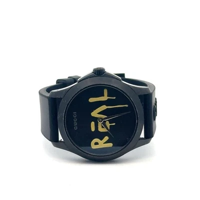 GUCCI GUCCI x REAL Limited Edition Black Dial Watch (B04036184) - Image 1 of 4
