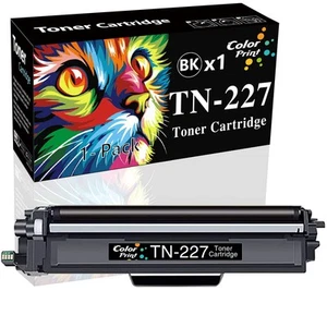 Compatible TN227 Toner Cartridge Black Replacement for Brother TN227BK TN227 ... - Picture 1 of 9