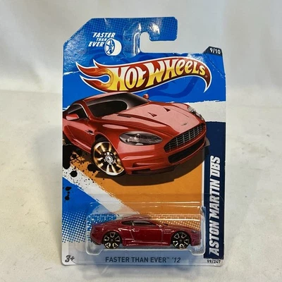 Hot Wheels Faster Than Ever '12 Series 99/247 Aston Martin DBS, Red 9/10 New - Image 1 of 4