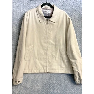 Newport Harbor Platinum Mens Soft Suede Feel Windbreaker XL Classic Golf Boating - Picture 1 of 9