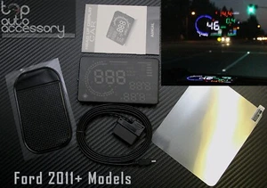 HUD Head Up Display 5.5" OBD II 2 Speed RPM Warning System for Ford models 2011+ - Picture 1 of 5
