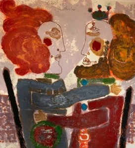 Unframed Carborundum By Tobiasse “David Et Bathsheba” Pencil Signed & Numbered - Picture 1 of 10