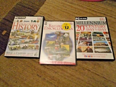 Encyclopedia of History / Reference & 20th Century Day by Day - 3x PC CD-ROM - Image 1 of 4
