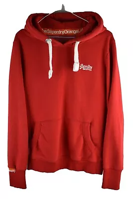 SUPERDRY Red Hoodie size M Womens Pullover Casual Outdoors Outerwear - Image 1 of 4