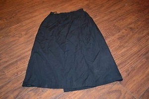 C4- Vintage Classique Collection by Charlotte Ford Black Wrap Skirt Size 8 - Foto 1 di 2