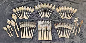 TOWLE STERLING SILVER Flatware 55 piece SET + Wooden Case & 13 Bags 2,305 Grams - Picture 1 of 23