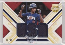 2019 Panini Elite Extra Edition USA National Team Materials Gold /99 CJ Abrams