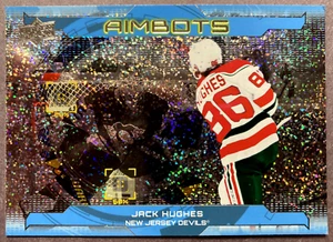 Aimbots Speckle 2024-25 cubierta superior #AB-17 Jack Hughes New Jersey Devils - Imagen 1 de 1