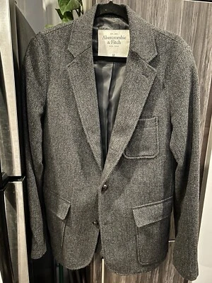 Abercrombie & Fitch Vintage Y2K Tweed Wool Blazer Jacket M - Image 1 of 4