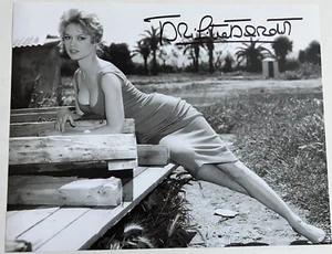 Brigitte Bardot Hand Signed Autograph Photo 11x14 Sexy Rare Hot Pin Up Signature - Picture 1 of 1
