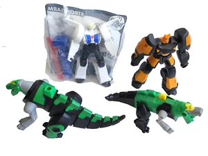 Transformers LOT of 4 Robots In Disguise McDonalds 2015 Grimlock Drift Strongarm - Picture 1 of 4