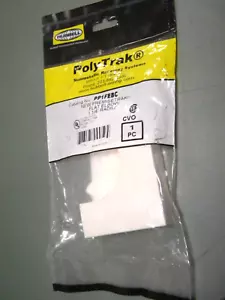 PolyTrak PP1FEBC Gomito Piatto Bianco Raggio 1 1/4" Nuovo Vecchio Stock Elettrico - Foto 1 di 2