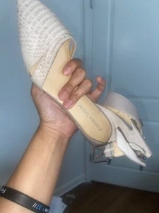 IVANKA TRUMP BEIGE STILETTO POINTED TOE HEELS SIZE 7 - Picture 1 of 3