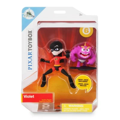 Disney Store Toy Box Action Figures - VIOLET & JACK-JACK 2 PK (The Incredibles) - image 1 of 3