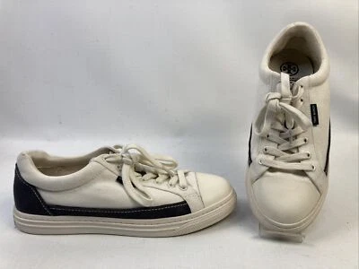 Tory Burch Tory Sport White/Navy Blue Tennis Shoes Size 8.5 M 8913 EUC Clean - Image 1 of 4