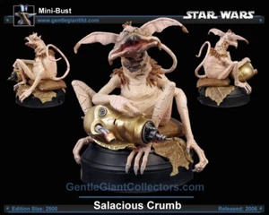 PROMO RARE Star Wars Gentle Giant SALACIOUS CRUMB COLLECTORS CLUB EDITION Bust - Picture 1 of 16