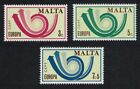 Sale Malta Post Horn Europa Cept 3V 1973 Mnh Sg#501-503 Sc#469-471