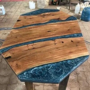 Epoxy Resin Table, River Coffee Table, Acacia Table, Wood Table, Epoxy Table top - Picture 1 of 8