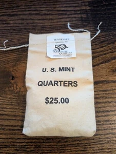 2002-D Tennessee State Quarter Original Mint Sewn Bag $25 - Picture 1 of 2