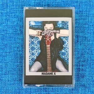 MADONNA SEALED MADAME X BLUE GLITTER CASSETTE LIMITED RARE EU 2019 - Picture 1 of 7