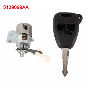 Door Lock With Key Tumbler Cylinder 5139099AA For Dodge Jeep Chrysler 2005-2021 - Picture 1 of 8