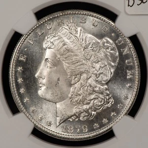 1879-S $1 Morgan Silver Dollar- PQ Fresh & Frosty - NGC CAC MS 66 - SKU-B3060 - Picture 1 of 9