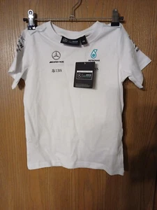 Mercedes AMG Petronas F1 Team Short Sleeve Racing T-Shirt White Size XS - Picture 1 of 4