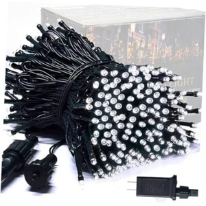 Christmas String Lights, 91.5ft Extendable Green Wire Christmas 250 LED White - Picture 1 of 8