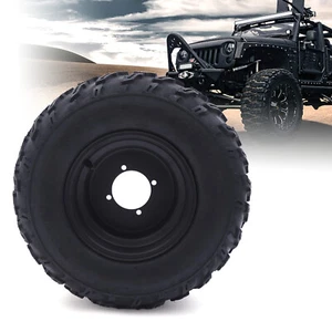 10 Inch ATV Wheels 22x10-10 Tire Rim for 200cc 250cc Quad UTV Off Road Black - Bild 1 von 14