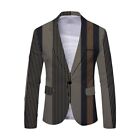 Sophisticated Printed Pattern Tuxedo Jacket Lapel Business Blazer Coat