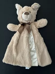 Edgehill Collection Gund Brown Puppy Dog Baby Decke Satin gefüttert Security Lovey - Bild 1 von 6