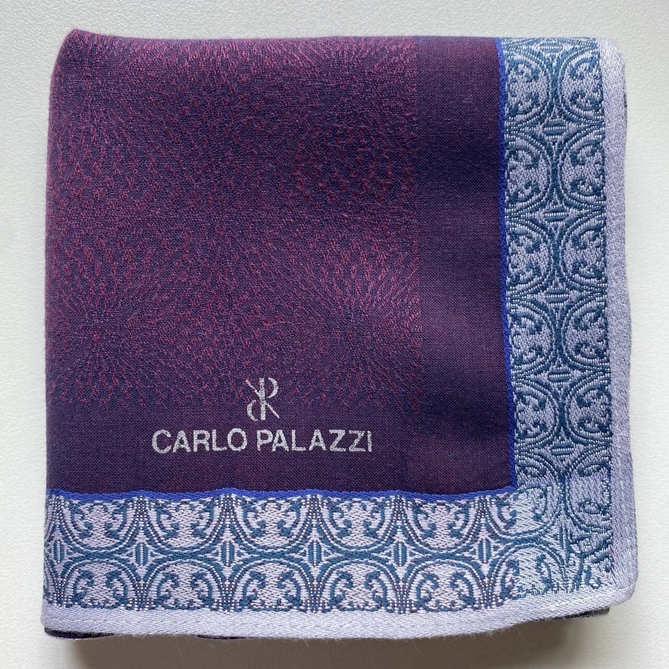 PAÑUELO ART MORADO GEOMÉTRICO LISO HOMBRE BOLSILLO CUADRADO ALGODÓN 18" B0001 Foto 1 de 2