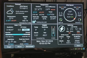 Weather Display for WeatherFlow Tempest - Bring Your Own HDMI Display - Picture 1 of 10