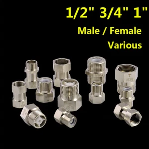 1/2" 3/4" 1" inch BSP Check Valves One-way Non Return Valves Male Female Various - Picture 1 of 15