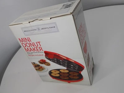 Bella Cucina 迷你甜圈机 - 制作 7 件,红色,不粘 - 使用一次! — 第 1/4 张图片