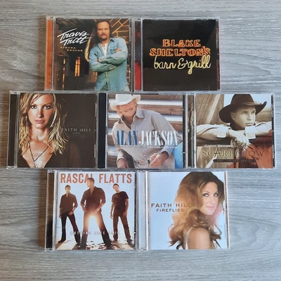 Country CD Lot of 7 – 2000s Radio Stars – Garth Brooks, Rascal Flatts, Faith Foto 1 de 4