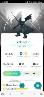 Pokémon Zekrom ( Special BG ) GO - Image 1 of 2