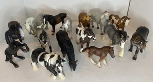 Schleich Papo Safari Horse Lot Of 15 For Play Toys Or Display 2000’s Horses - Picture 1 of 10