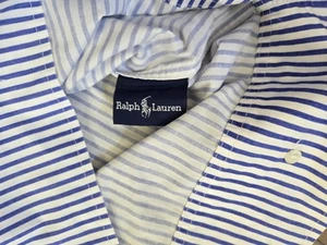 Ralph Lauren Hemd STREIFEN blau/weiß Standard Kissenbezug USA  - Bild 1 von 6