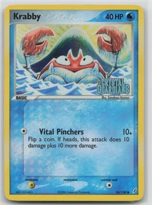 Pokemon Karte Krabby Reverse Holo Crystal Guardians 54/100 STAMPED - Bild 1 von 2