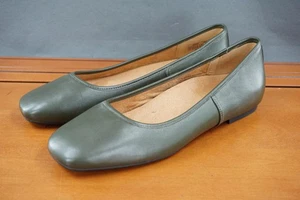 Vionic Damenschuhe Größe 9 olivgrün Orinda flache Schuhe Fußgewölbestütze eckige Zehenpartie - Bild 1 von 10