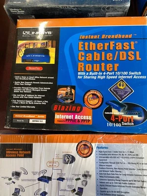 Linksys EtherFast Cable/DSL Router with a 4-Port Switch, Model BEFSR41. - Image 1 of 2