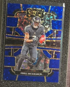 2023 Panini Select Odell Beckham Jr. Blue Sparkle #9 Baltimore Ravens /25 - Picture 1 of 2